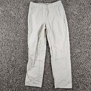 Te Verde Womens Sz XS Elastic Waist Straight Leg Athletic Pants Cream